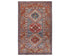 3x5 Gray Rust Kazak Afghan Hand Knotted Geometric Wool Area Rug